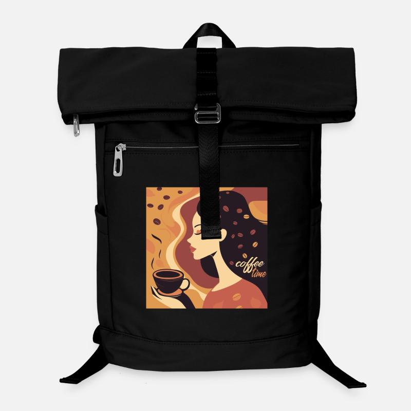 Affiche vintage de style rétro café Sac à dos ordinateur