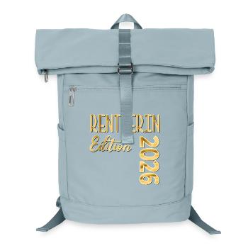 RENTE 2026 RENTNERIN - Laptop-Rucksack  - Eisblau - Vorne