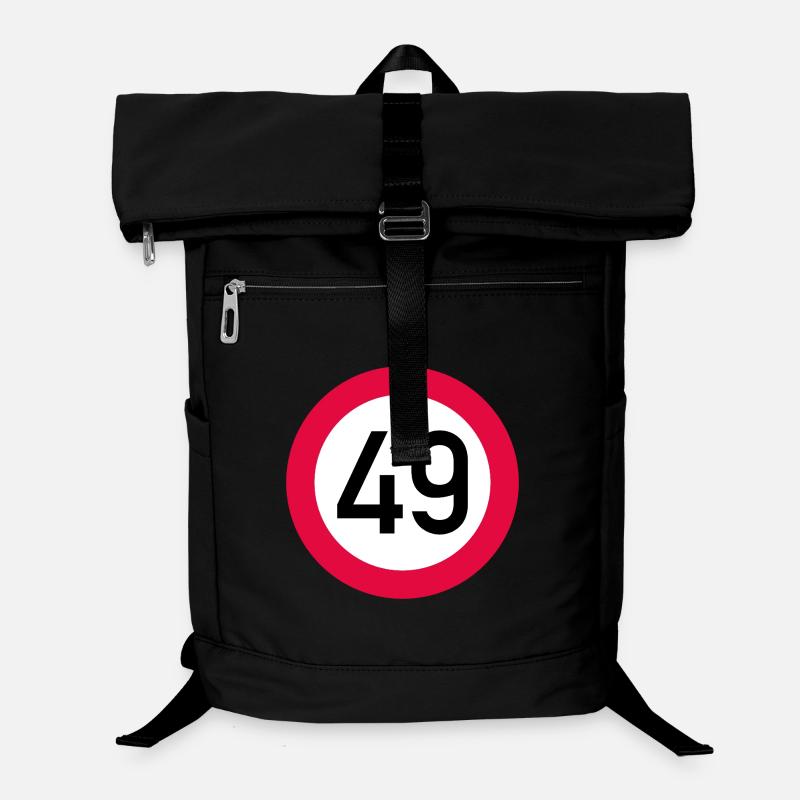 49th birthday Attention! Traffic sign 49 km/h Laptop Backpack