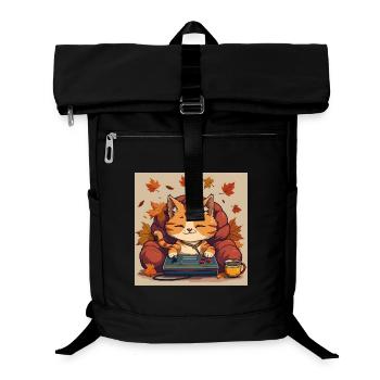 Gaming Cat - Laptop Backpack - black - Front