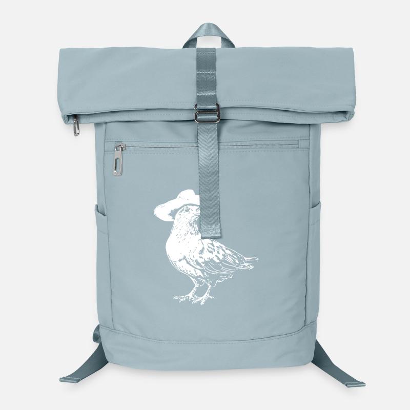 Pigeon Cowboy Hat Western Laptop Backpack