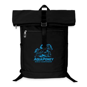 AquaPony Weltmeisterschaft - Laptop-Rucksack  - Schwarz - Vorne