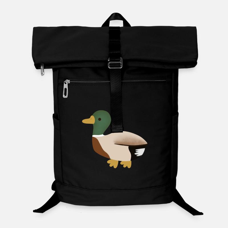 Mallard Duck Minimal Illustration Laptop Backpack