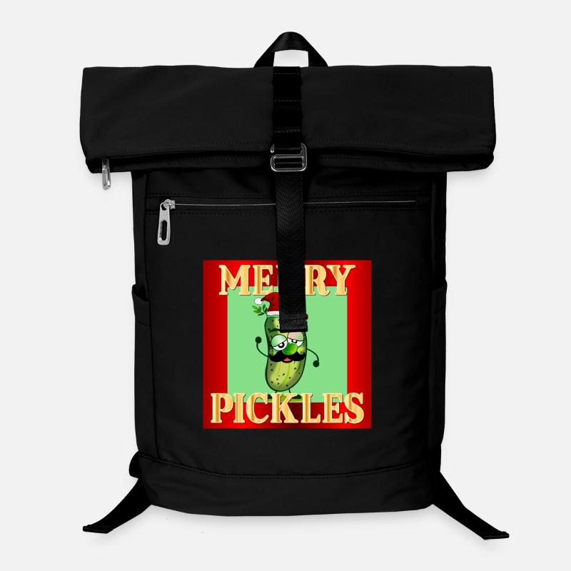 FROHE WEIHNACHTEN WEIHNACHTSMANN GURKEN GURKEN Laptop-Rucksack 