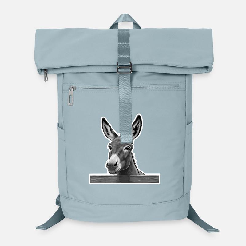 Donkey with a gentle gaze – peace and charm Laptop Backpack