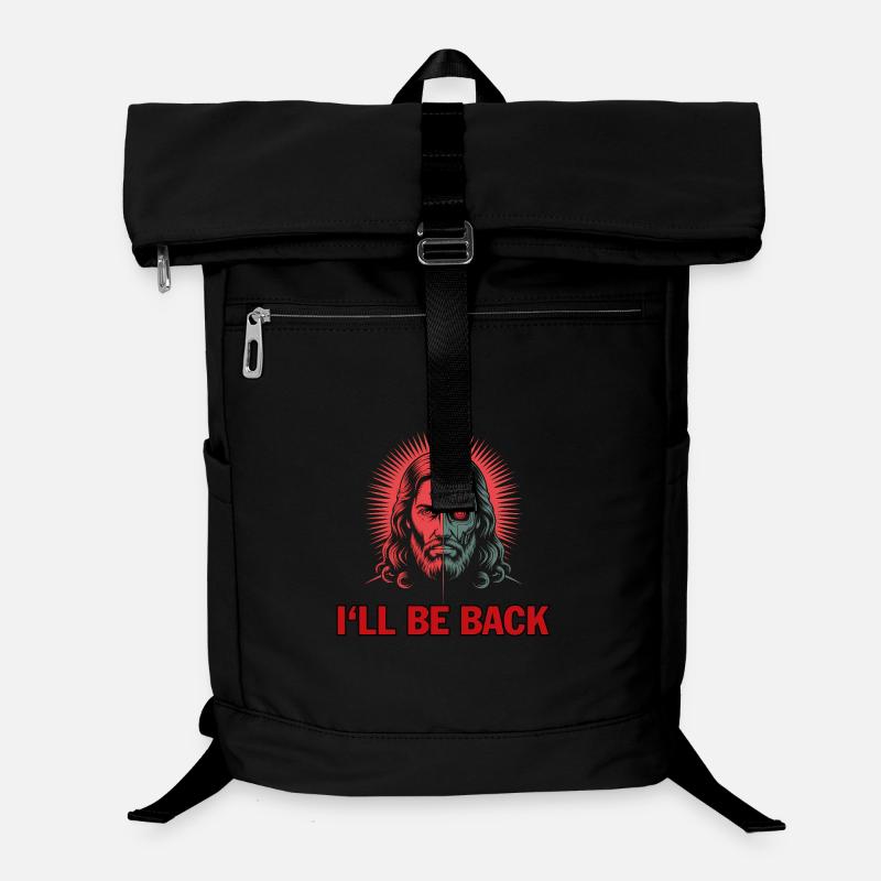 Je reviendrai - T-Shirt Jésus drôle Sac à dos ordinateur