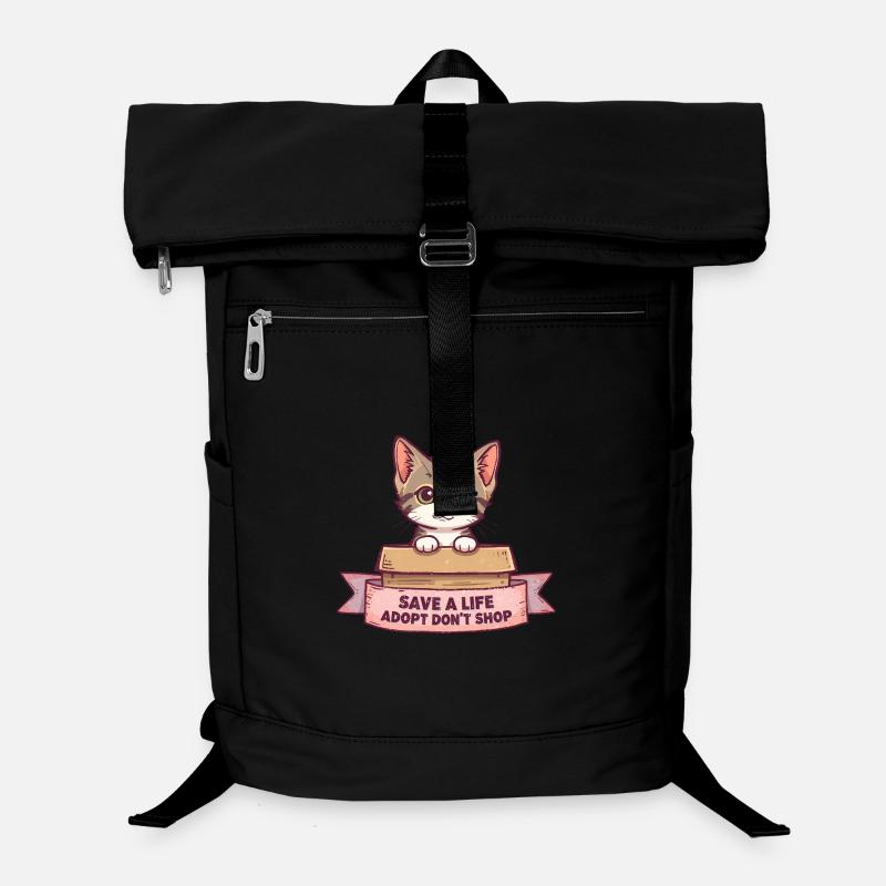 Süße Katze Adopt Don’t Shop Design Laptop-Rucksack 