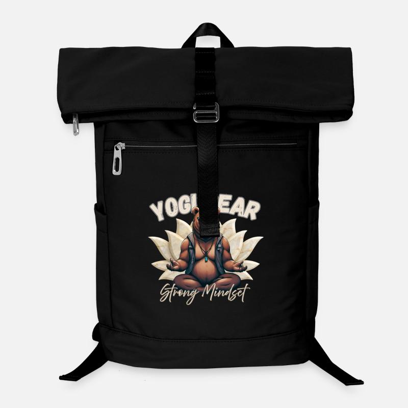 Yogi Bear – Strong Mindset | Spiritual Bear Laptop Backpack