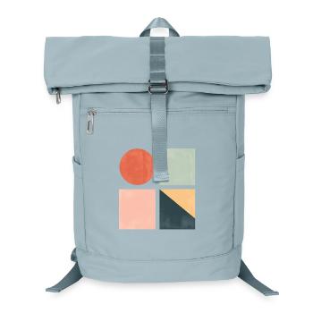 Minimalistische geometrische Formen — Moderne abstrakte Kunst - Laptop-Rucksack  - Eisblau - Vorne
