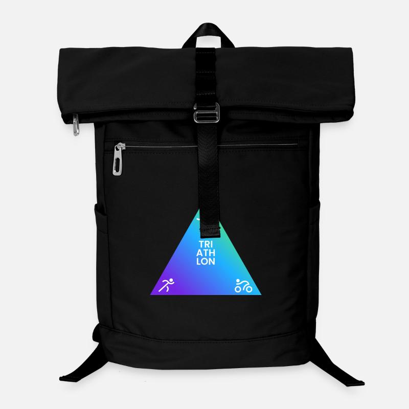 Triathlon Dreieck Gradient Logo Laptop-Rucksack 