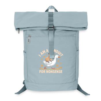 Ich bin ein Kanal für Nonsense - Funny Goose and Capy - Laptop-Rucksack  - Eisblau - Vorne