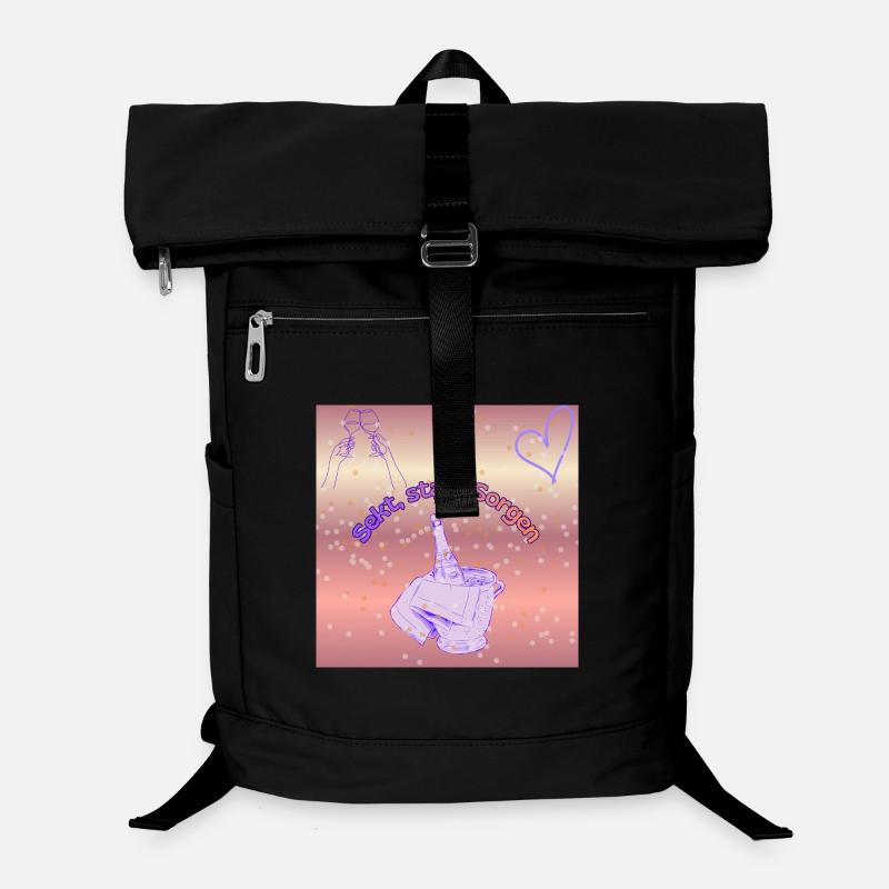 Sekt statt Sorgen Laptop-Rucksack 