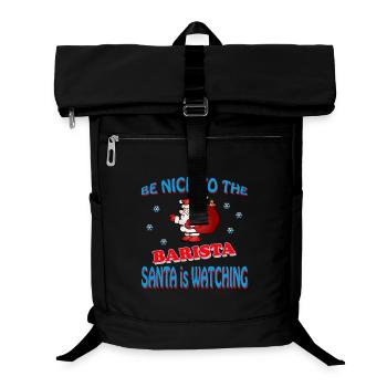 SANTA BARISTA - Laptop-Rucksack  - Schwarz - Vorne
