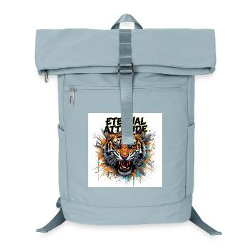 Ewige Tigerpose - Laptop-Rucksack  - Eisblau - Vorne