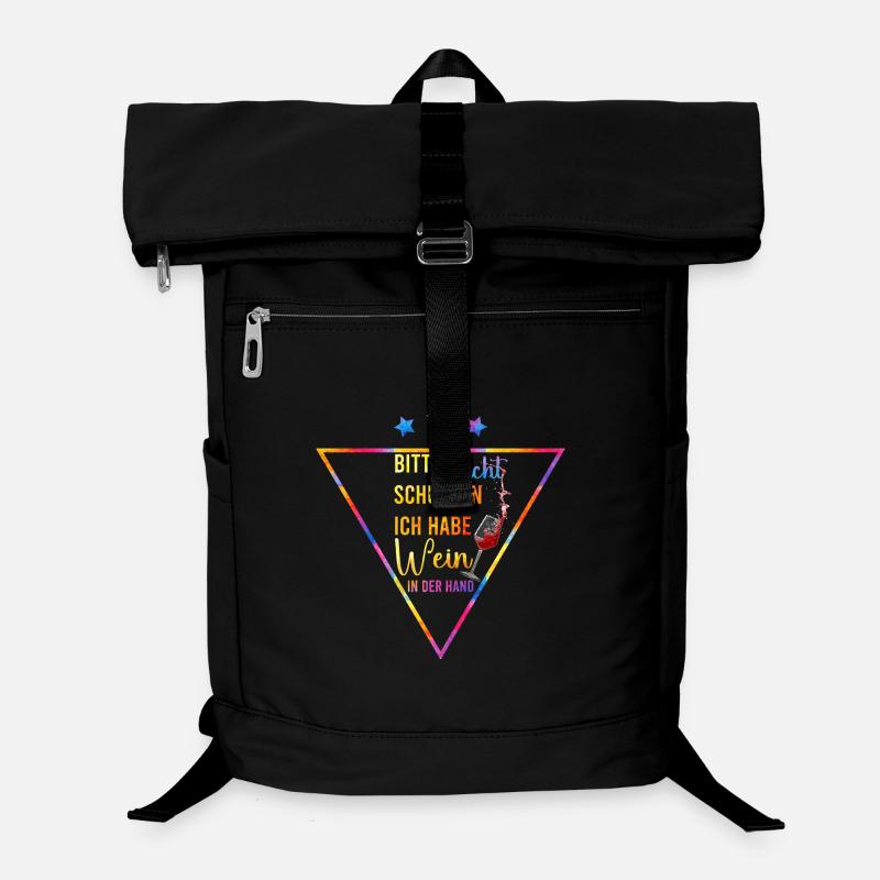 Wine in the hand - please do not push Laptop Backpack