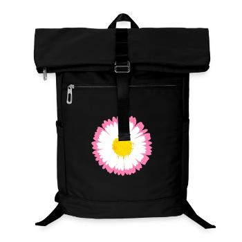 Pink Daisy Edge - Laptop Backpack - black - Front