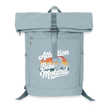 Attention Baby Biker - Laptop Backpack - ice blue - Front