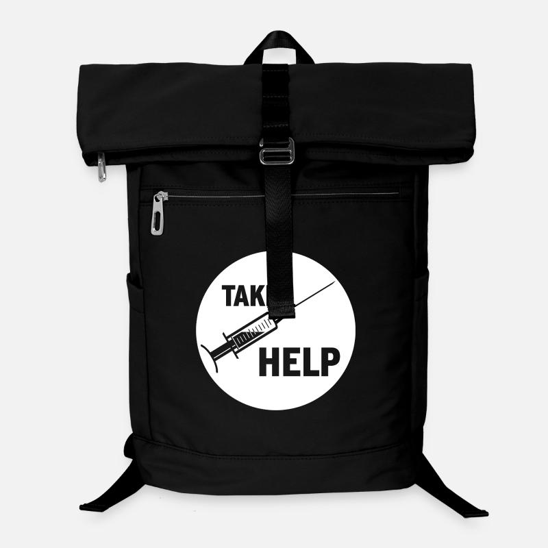 TAKE HELP - Laptop-Rucksack - Schwarz