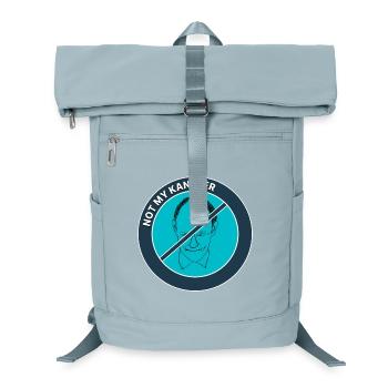 Not My Kanzler – Politische Satire - Laptop-Rucksack  - Eisblau - Vorne