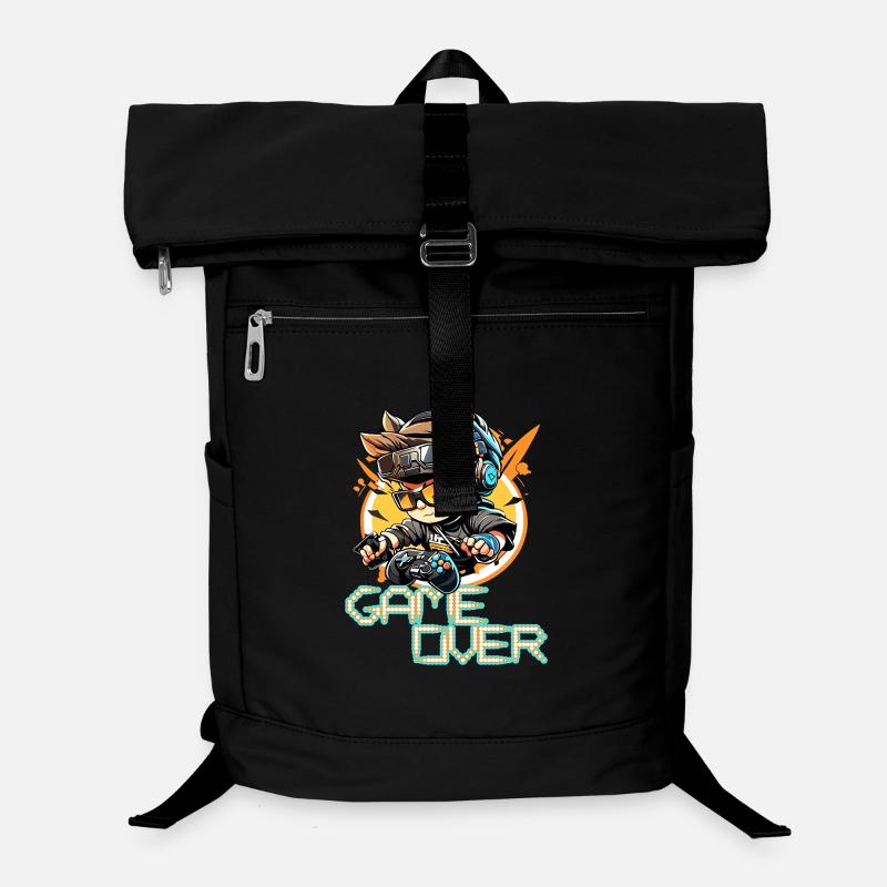 Gamer über Retro Neon Arcade Laptop-Rucksack 