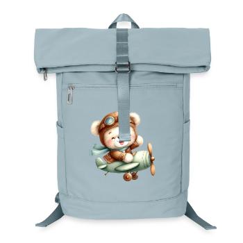 Aviator Teddy - Laptop Backpack - ice blue - Front