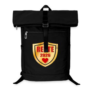 Rente 2026 Rentnerin Kollegin - Laptop-Rucksack  - Schwarz - Vorne