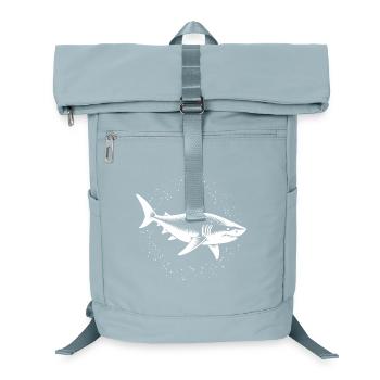 Hai Raubfisch Ozean Raubtier - Laptop-Rucksack  - Eisblau - Vorne
