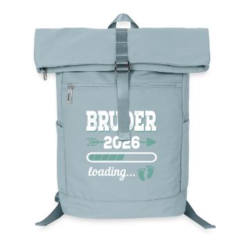 Bruder 2026 Loading Werdende Geschwister Geschenk - Laptop-Rucksack  - Eisblau - Vorne