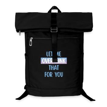 Lass mich das für dich lustige Zitat überdenken - Laptop-Rucksack  - Schwarz - Vorne
