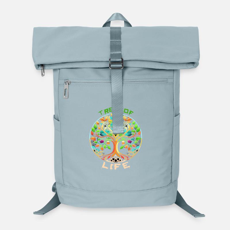 Regenbogen Baum des Lebens Kreis Laptop-Rucksack 
