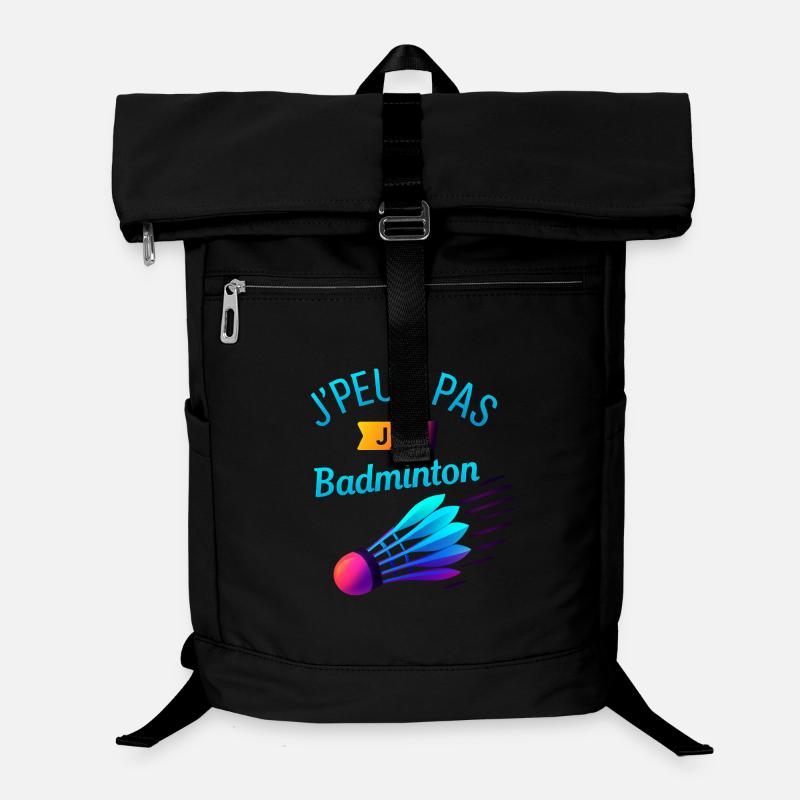 Ich kann nicht ich Badminton Laptop-Rucksack 