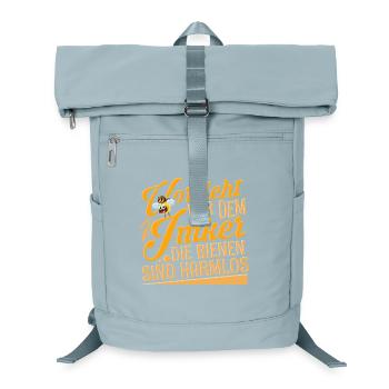 Imker - Laptop-Rucksack  - Eisblau - Vorne