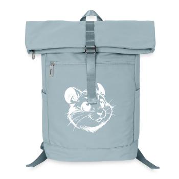 Knuffiger Hamster mit fröhlichen lebhaften Augen - Laptop-Rucksack  - Eisblau - Vorne