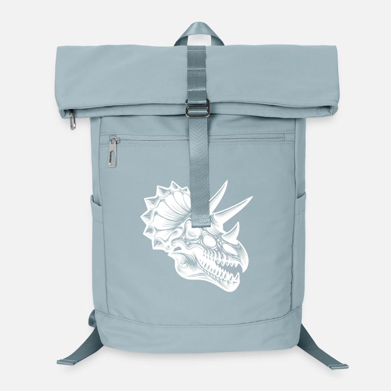 Dinosaurier Triceratops Kopf Fossil Knochen Laptop-Rucksack 