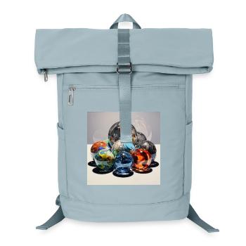 Farbenspiel Glaskugeln Reflexionskunst - Laptop-Rucksack  - Eisblau - Vorne