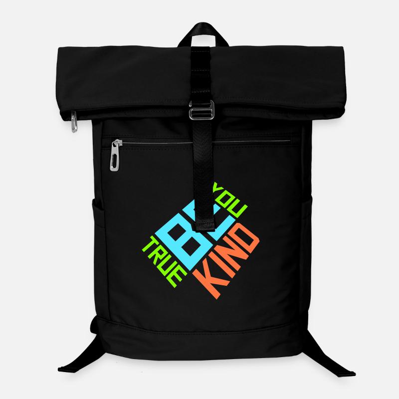 Be Kind Be True Be You Inspirierend Selbstliebe Laptop-Rucksack 