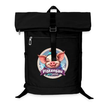 Pistensau Activated Winter Scene Apreski Party - Laptop Backpack - black - Front