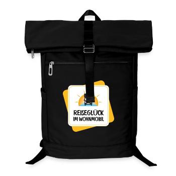 Travel happiness in a motorhome – Camper Design - Laptop Backpack - black - Front