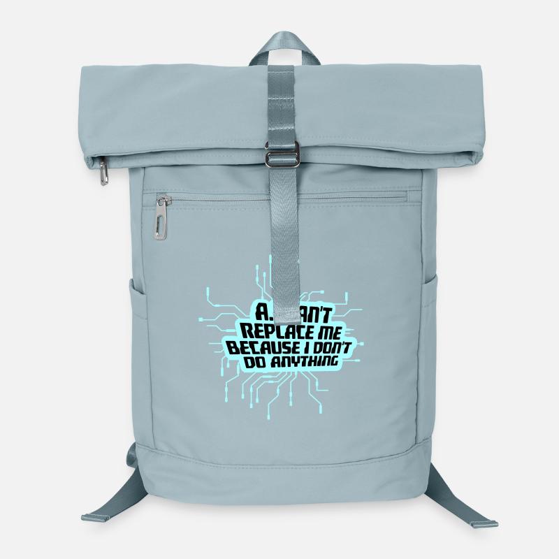 AI Can't Replace Me I Don't Do Anything Humor Joke Laptop Backpack