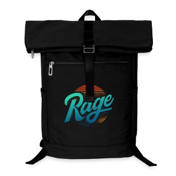 Lettrage Rétro Néon Rage - Sac à dos ordinateur - noir - Devant