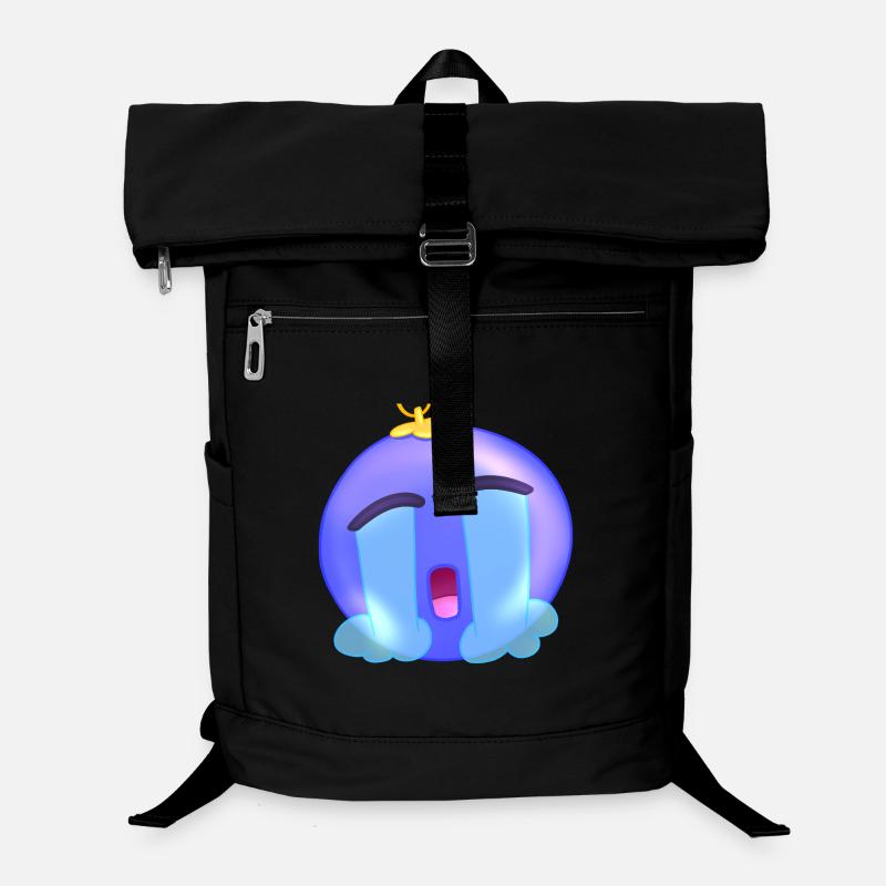 Boule de Noel Bleue Violet Triste - Sac à dos ordinateur - noir