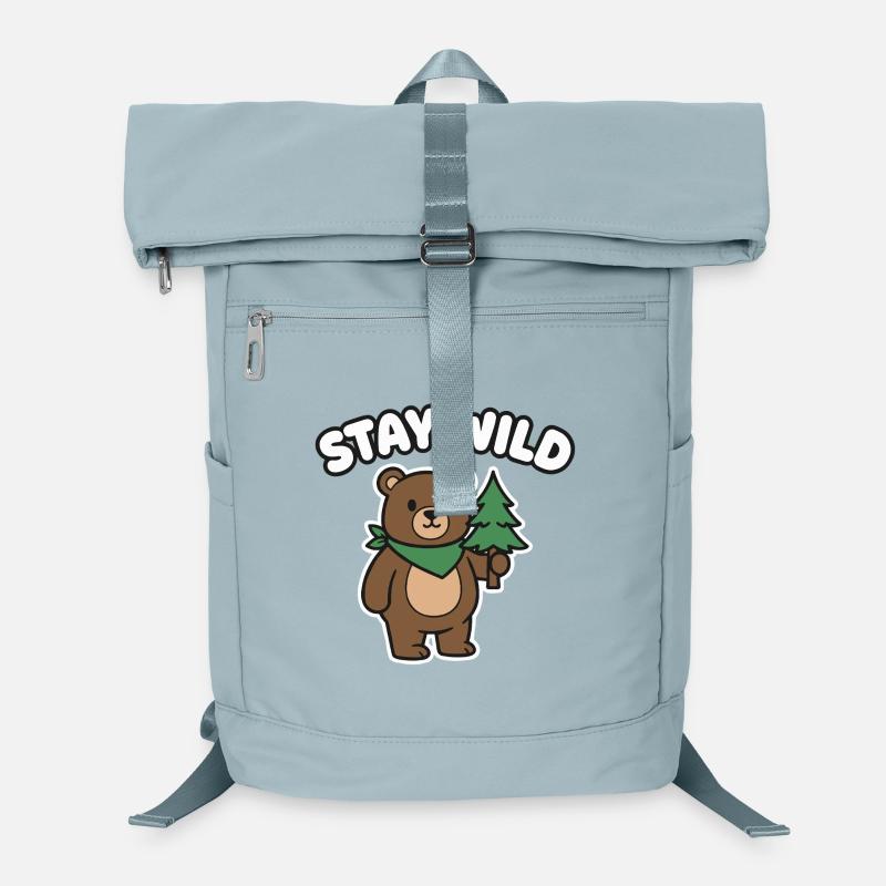 Stay Wild Bear Forest Friend Laptop Backpack