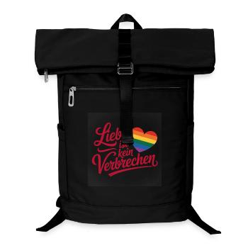 L’amour n’est pas un crime - Logo Cool Pride - Sac à dos ordinateur - noir - Devant