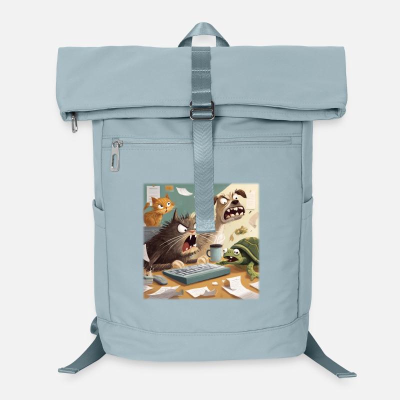 Animal office chaos Laptop Backpack