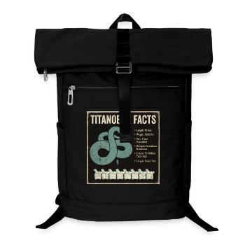 Titanoboa Facts Largest Snake of Prehistoric Times - Laptop Backpack - black - Front