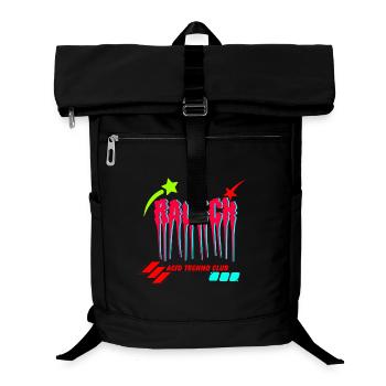 RAUSCH Acid Techno Club - Melting Glitch Typograph - Laptop-Rucksack  - Schwarz - Vorne