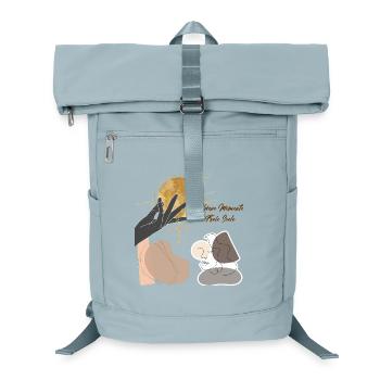 GoldenesMoment Hand zum Sonnenkreis - Laptop-Rucksack  - Eisblau - Vorne