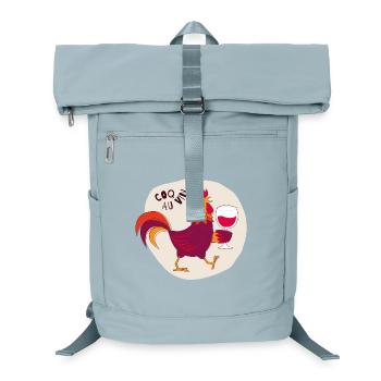 Coq au Vin Hahn mit Wein - Laptop-Rucksack  - Eisblau - Vorne