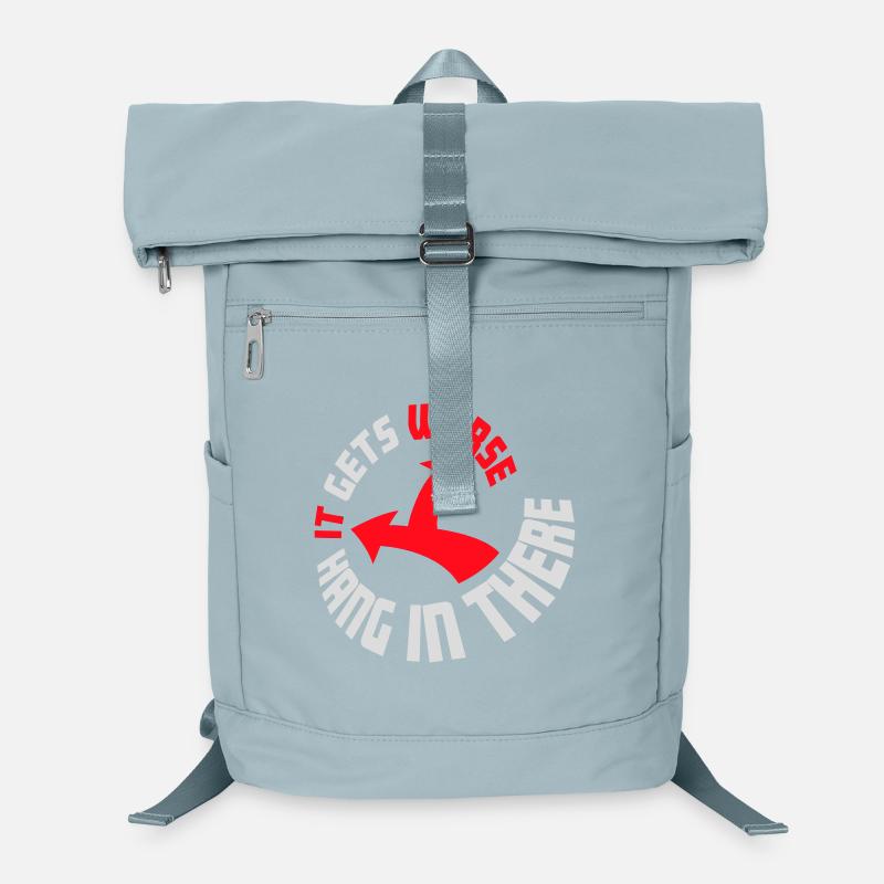 Hang In There It Gets Worse Funny Fun Saying Laptop Backpack
