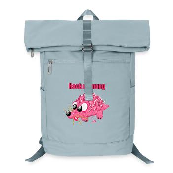 Mettigel Cartoon – Funny pecking order - Laptop Backpack - ice blue - Front